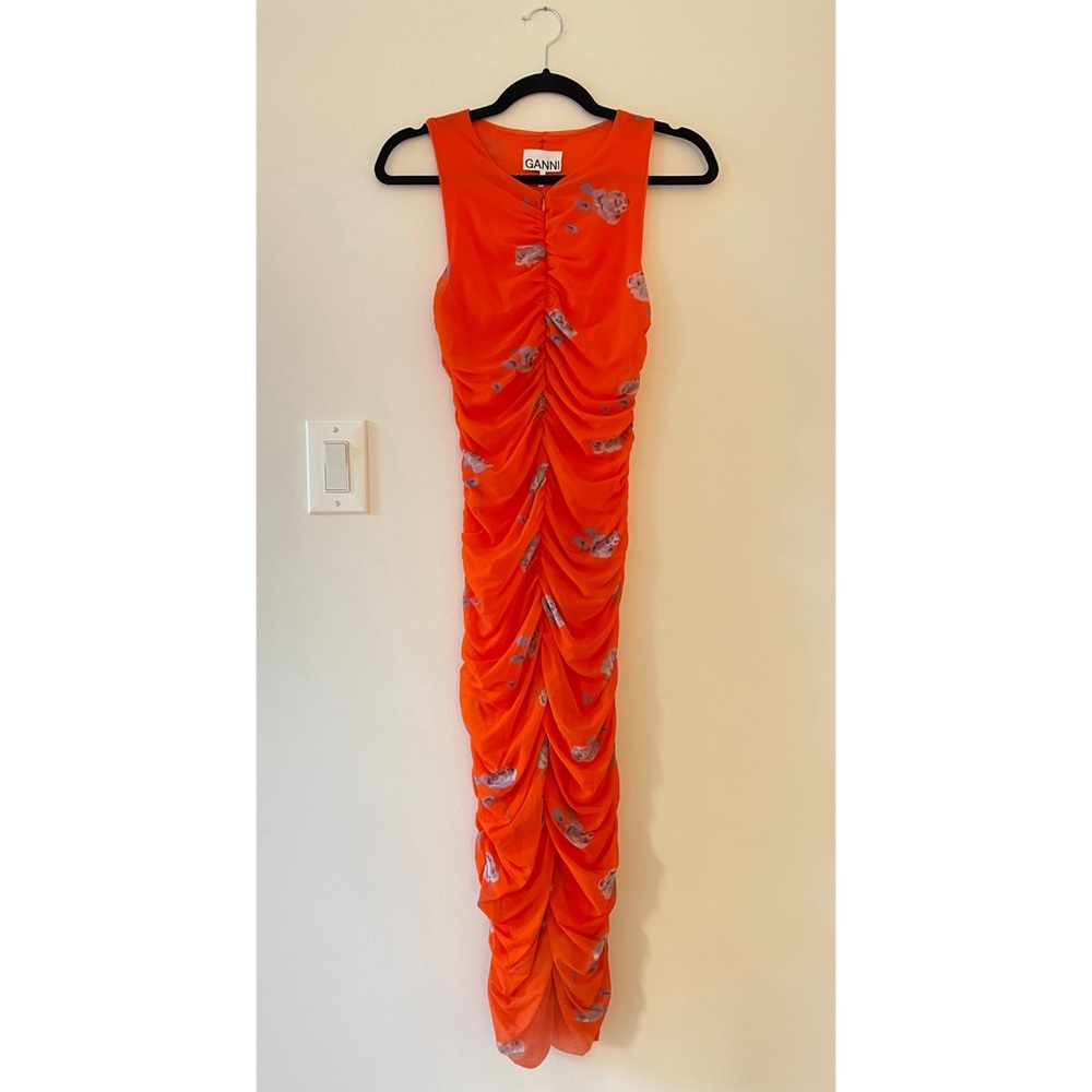 Ganni Zip Dress - Poppy Red